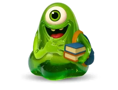 Grünes Schleimmonster