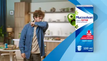 3 szczęśliwe osoby z syropem Mucosolvan na boku