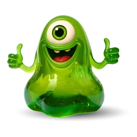 Grünes Schleimmonster