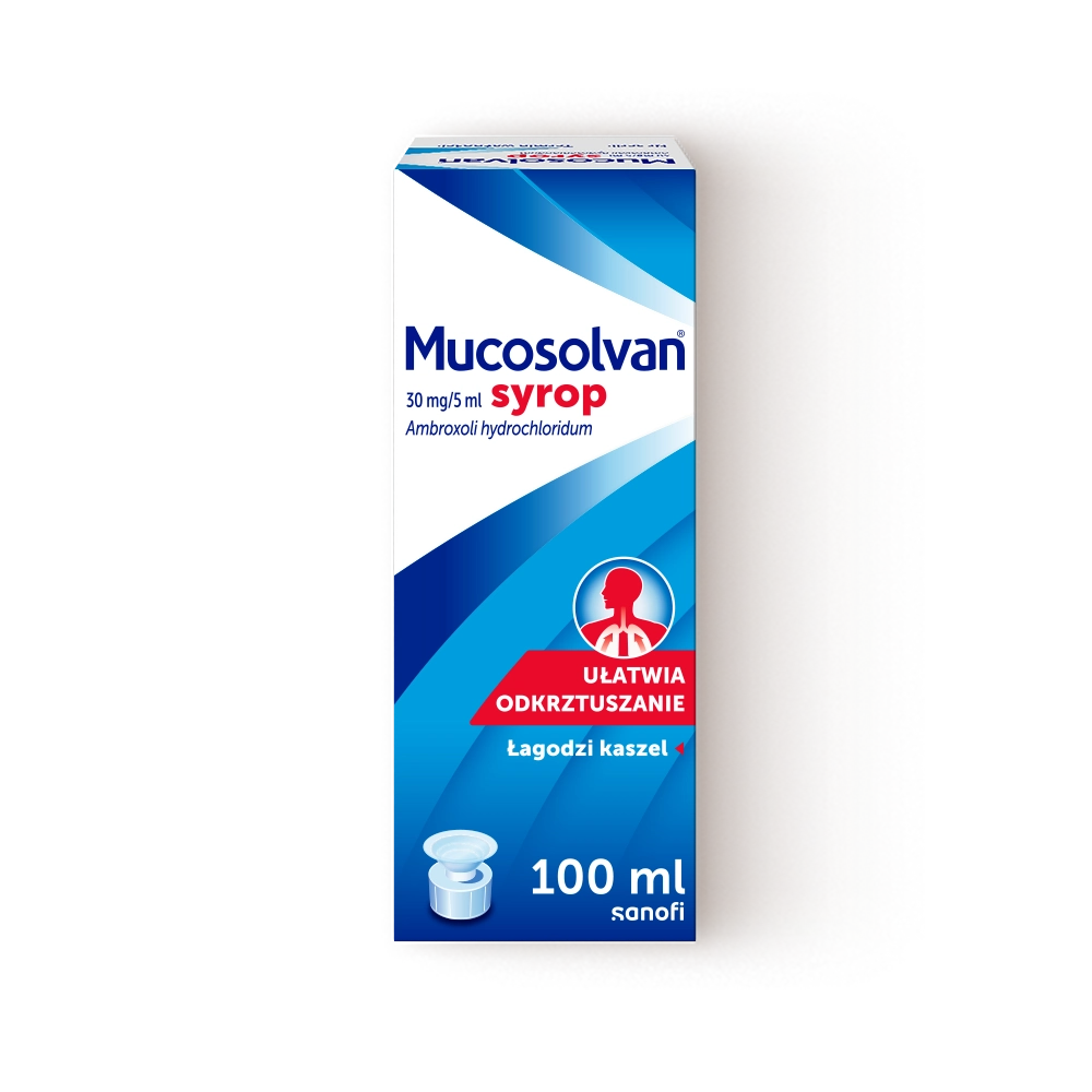 Zdjęcie opakowania syropu na kaszel suchy Mucosolvan
