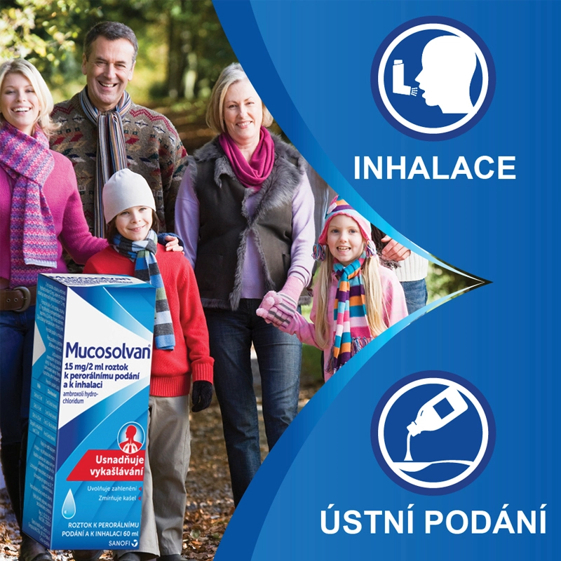 Mucosolvan® roztok dva způsoby podání