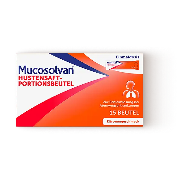 Mucosolvan® Hustensaft-Portionsbeutel